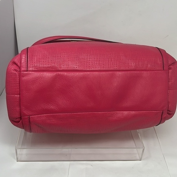 Coach 30092 Madison Embossed Leather Georgie Shoulder Satchel in Pink Ruby - Picture 5 of 16